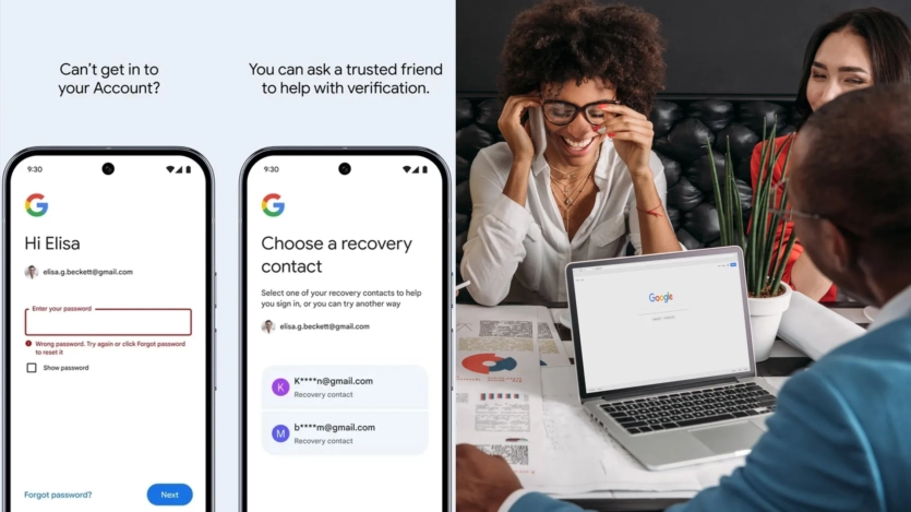 Допомога залу: Google дозволяє звернутися до друзів, якщо забули пароль
