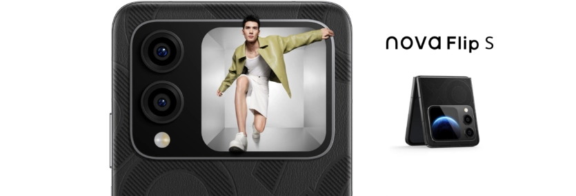 Huawei выпустила модель nova Flip S, складной смартфон с дополнительным дисплеем