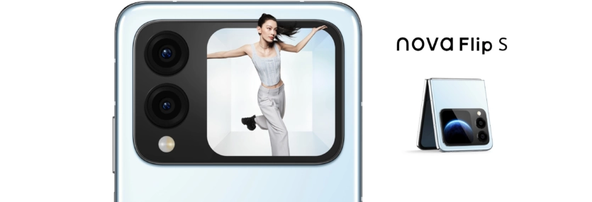 Huawei выпустила модель nova Flip S, складной смартфон с дополнительным дисплеем