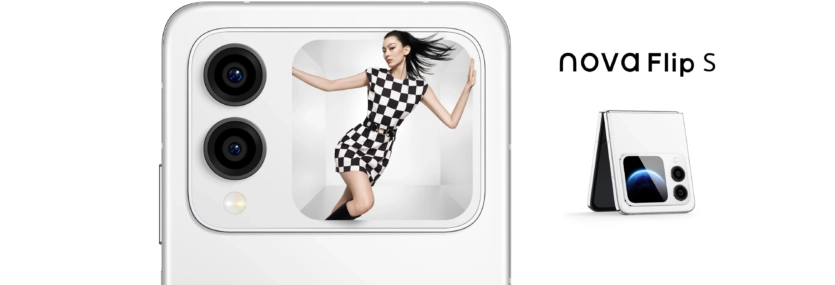 Huawei выпустила модель nova Flip S, складной смартфон с дополнительным дисплеем