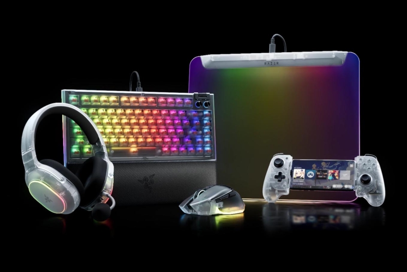 Майже Apple Liquid Glass: Razer представила напівпрозорі аксесуари Phantom White